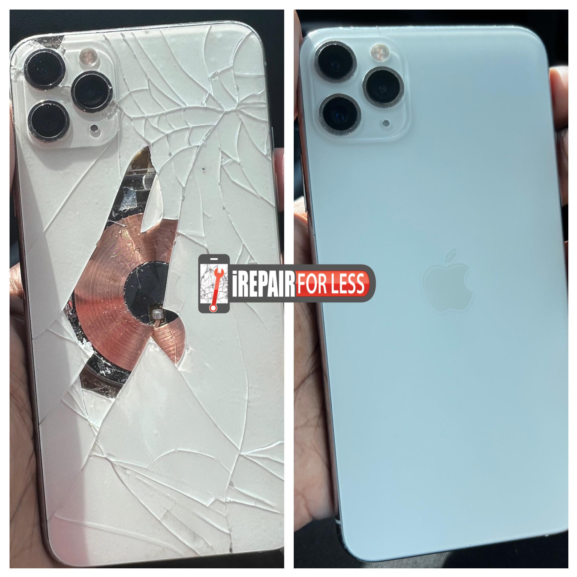 Back Glass Before & After